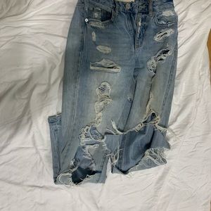 Super ripped mom jeans garage